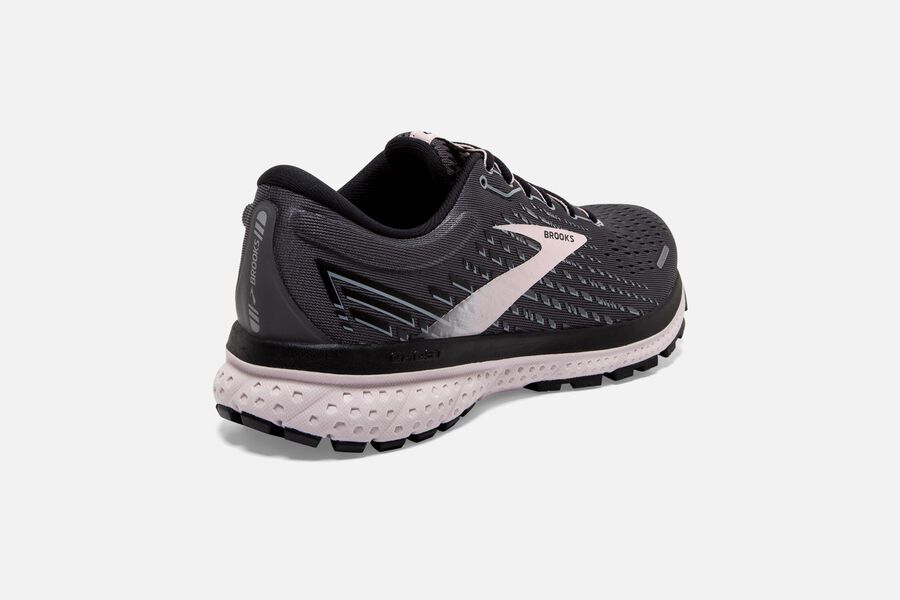 Brooks Ghost 13 Road Running Shoes - Womens - Black/Pink - HJ7198043